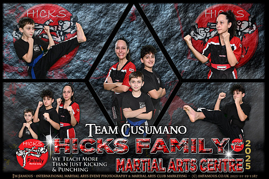 Hicks Family Martial Arts Centre - Wed 19th to Sat 22nd Nov 2025